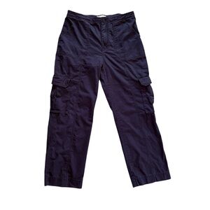 Abercrombie & Fitch Relaxed Black Utility Cargo Cotton Pants Size 31 / 12